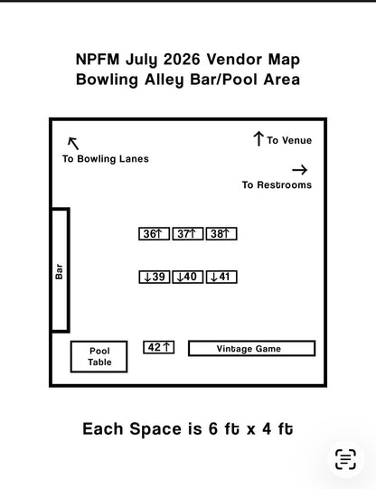 ESB VENDOR BOOTH SPOTS JULY 11 - 12