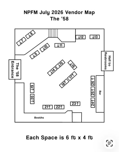 ESB VENDOR BOOTH SPOTS JULY 11 - 12