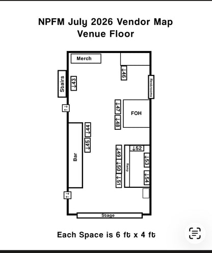 ESB VENDOR BOOTH SPOTS JULY 11 - 12