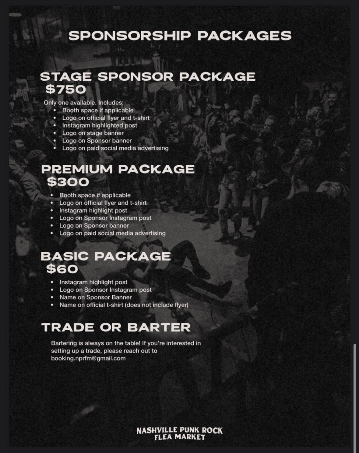 BECOME A SPONSOR
