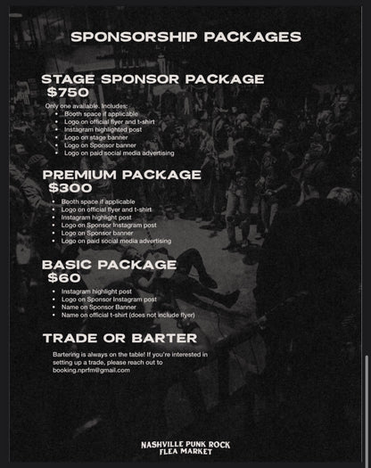 BECOME A SPONSOR