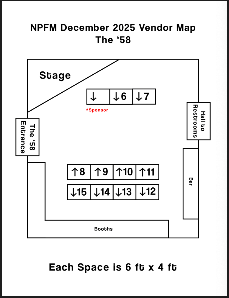 ESB VENDOR BOOTH SPOTS DECEMBER 6TH-7TH
