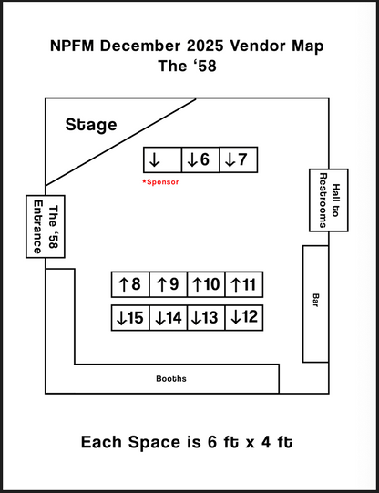 ESB VENDOR BOOTH SPOTS DECEMBER 6TH-7TH