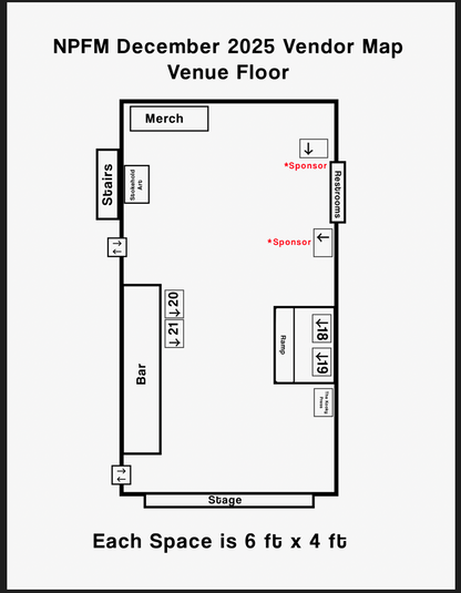 ESB VENDOR BOOTH SPOTS DECEMBER 6TH-7TH