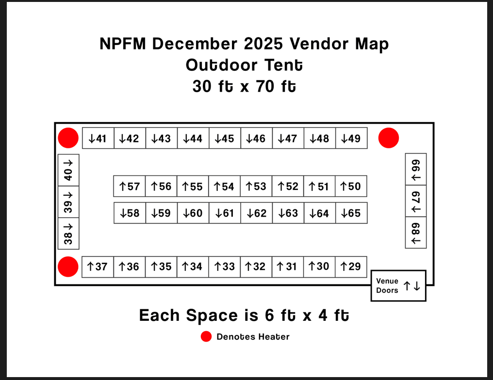 ESB VENDOR BOOTH SPOTS DECEMBER 6TH-7TH