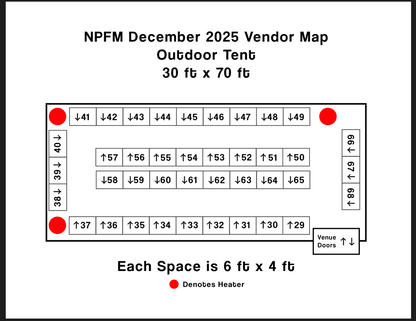 ESB VENDOR BOOTH SPOTS DECEMBER 6TH-7TH