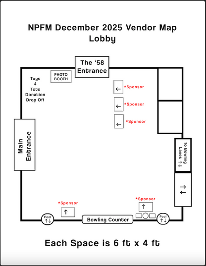 ESB VENDOR BOOTH SPOTS DECEMBER 6TH-7TH
